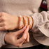 Rose Chrome x Caramel | Glitter Glass Double Bracelet
